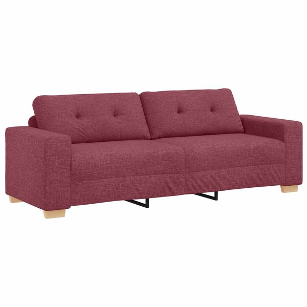 vidaXL 3-Sitzer-Sofa Weinrot 180 cm Stoff