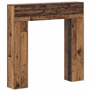 vidaXL Kaminumrandung Altholz 102 x 18 x 100,5 cm Holzwerkstoff