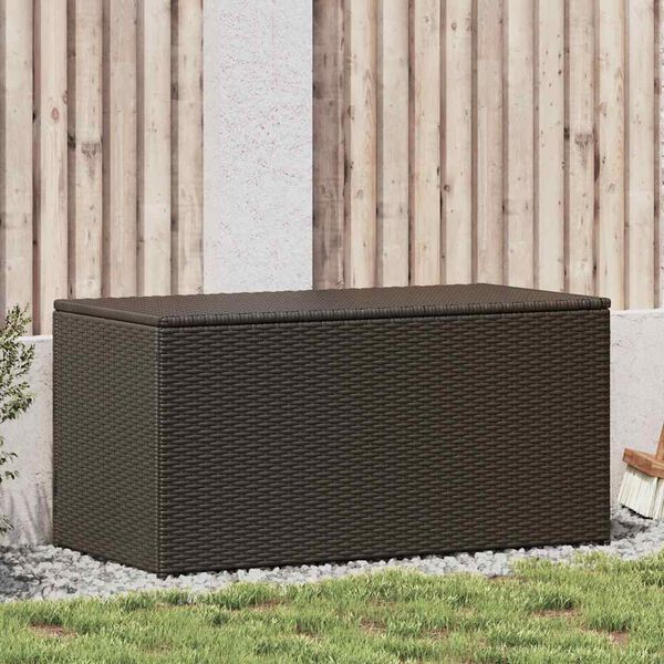 vidaXL Gartenbox Poly Rattan 100x50x50 cm Braun