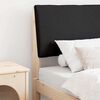 vidaXL Gepolstertes Kopfteil Schwarz 75 cm Massives Kiefernholz