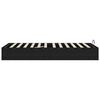 vidaXL Ottoman Bettgestell Schwarze Eiche 203 x 100 x 25 cm