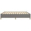 vidaXL Bettgestell ohne Matratze Dunkelgrau 180x200 cm Stoff