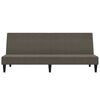 vidaXL Schlafsofa 2-Sitzer Dunkelgrau Mikrofasergewebe