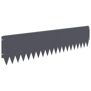 vidaXL Rasenkante 10 stk. 103 x 25 cm Stahl Anthrazit
