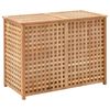 vidaXL W&auml;schekorb 87,5x46x67 cm Massivholz Walnussholz