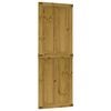 vidaXL Scheunent&uuml;r Corona Honigbraun 80 x 210 cm Massives Kiefernholz