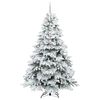 vidaXL K&uuml;nstlicher Weihnachtsbaum mit 300 LEDs Gr&uuml;n 210 cm PE und PVC