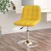 vidaXL Esszimmerstuhl Drehbar Senfgelb Stoff