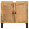 vidaXL Waschbeckenschrank Braun 62 x 33 x 58 cm Massivholz Mango