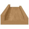 vidaXL Wandregal mit Regal 2 pcs Braun 40 x 9 x 3 cm Holzwerkstoff