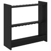 vidaXL Billardqueue-St&auml;nder Holzwerkstoff 60 x 20 x 57 cm Schwarz
