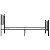 vidaXL Bettgestell mit Kopf- und Fu&szlig;teil Metall Schwarz 90x200 cm