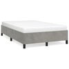 vidaXL Bettgestell ohne Matratze Hellgrau 120x200 cm Samt