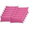 vidaXL Kissenbezug 12 pcs HEERLEN Rosa 40 x 80 cm Polyester