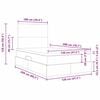 vidaXL Aufbewahrungsbett mit Matratze Hellgrau 120 x 200 cm Polyester