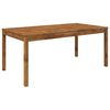 vidaXL Gartentisch Natur 180 x 88,5 x 75 cm Massivholz Akazie