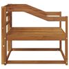 vidaXL Outdoor Mittelsofa Massivholz Akazie Natur