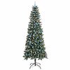 vidaXL K&uuml;nstlicher Weihnachtsbaum mit 300 LEDs mit St&auml;nder Gr&uuml;n 240 cm