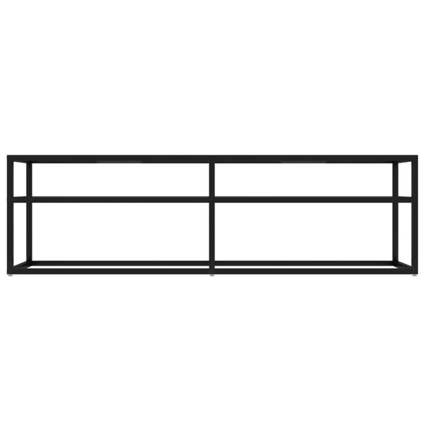 vidaXL TV-Schrank Transparent 140x40x40,5 cm Hartglas