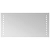 vidaXL LED-Badezimmerspiegel Transparent 40 x 20 cm Geh&auml;rtetes Glas