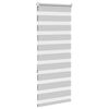 vidaXL Doppelrollo Hellgrau 60x150 cm Stoffbreite 55,9 cm Polyester