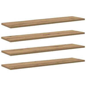 vidaXL Regalbrett 3 Ebenen 4 stk. 80 x 20 x 1,5 cm Holzwerkstoff Braun