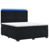 vidaXL Boxspringbett mit Matratze Schwarz 200 x 200 cm Samt