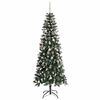 vidaXL K&uuml;nstlicher Weihnachtsbaum mit 300 LEDs mit St&auml;nder Gr&uuml;n 240 cm