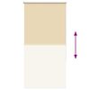vidaXL Verdunkelungsrollo Beige 75x175cm Stoffbreite 70,7 cm Polyester
