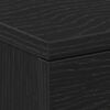 vidaXL Nachttisch aus schwarzer Eiche, 38 x 35 x 55 cm, Holzwerkstoff