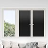 vidaXL Fensterfolien 5 Stk. Statisch Matt Schwarz PVC