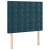 vidaXL Kopfteil Dunkelblau 80x5x118/128 cm Samt