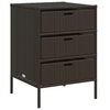 vidaXL Gartenschrank Braun 55x59x80 cm Poly Rattan