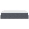 vidaXL Ottoman-Bett mit Matratze Dunkelgrau 140x200 cm Samt