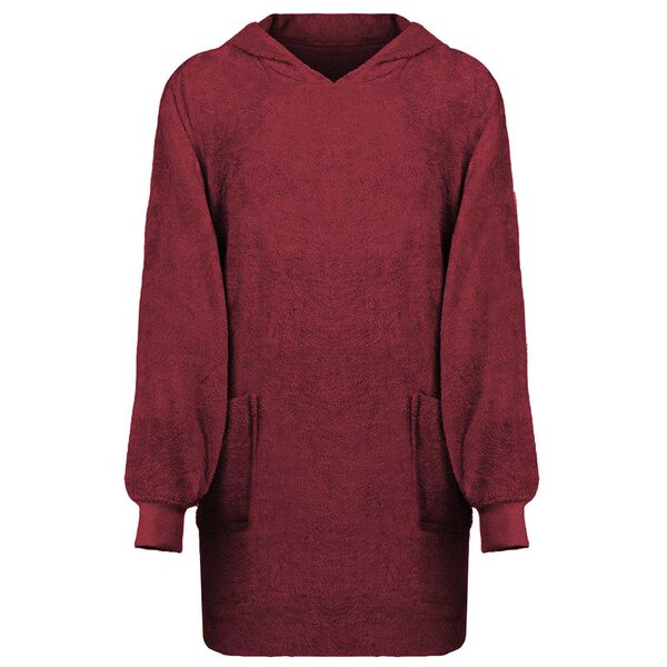 vidaXL Decken-Hoodie KINN Rot L Baumwolle