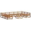 vidaXL Outdoor-Sofagarnitur 10 pcs Natur Massivholz Akazie