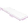 vidaXL Sonnenliegen-Auflage Melange Rot 200x60x4 cm Stoff