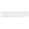 vidaXL Outdoor-Hundezwinger Verzinkter Stahl 24,2 m&sup2;