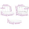 vidaXL Outdoor-Schnittsofa-Einheiten 3 St&uuml;ck Natur und Beige