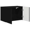 vidaXL TV-Wandschrank Schwarz 59,5 x 31 x 40 cm Holzwerkstoff