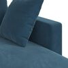 vidaXL Sofa Blau Gesamtabmessungen: 178 x 134 x 80 cm (B x T x H) Samt