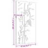 vidaXL Garten-Wanddeko 105x55 cm Cortenstahl Bambus-Design