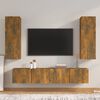 vidaXL 4-tlg. TV-Schrank-Set R&auml;uchereiche Holzwerkstoff
