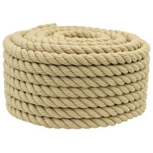 vidaXL Bootsseil 18 mm 25 m Natur