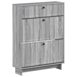 vidaXL Schuhschrank EDE 78 x 24 x 103 cm Holzwerkstoff Sonoma-Grau
