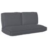 vidaXL Kissenset Oxford-Stoff Anthrazit 120 x 60 x 52 cm