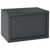vidaXL Safe Box mit Schloss Dunkelgrau 31 x 20 x 20 cm Stahl