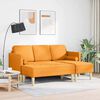 vidaXL Sofa Set mit Kissen 2 pcs Dunkelgelb Polyester