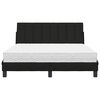 vidaXL Bett mit Matratze "Hanko" Schwarz 120x200 cm Stoff