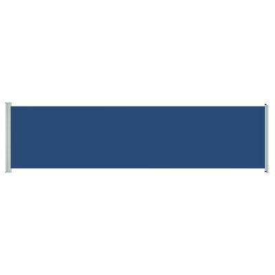 vidaXL Seitenmarkise Ausziehbar 600x160 cm Blau